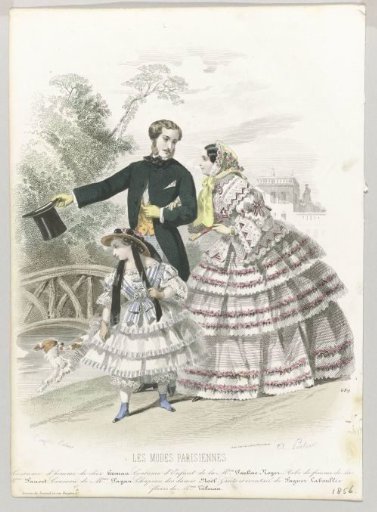 Parisian Fashions, 1856, No. 689: Men's Costume (...)