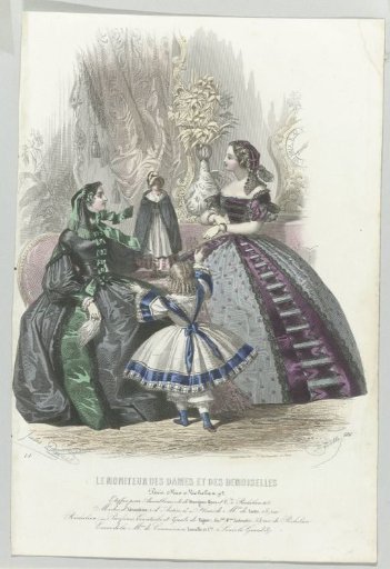 Moniteur des Dames et des Demoiselles, 1858, No. 516: Fabrics for Furnishings (...)