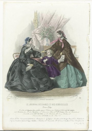 Le Journal des Dames et des Demoiselles, 1859, 1.11.8, No. 544: Belgian Edition. Toilettes (...)