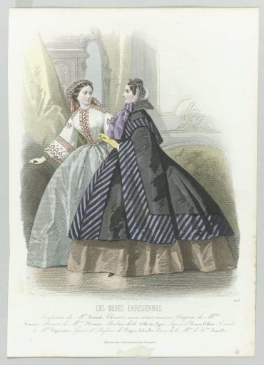 Les Modes Parisiennes, 1860, No. 897: Confection of Mt Lecourt (...)