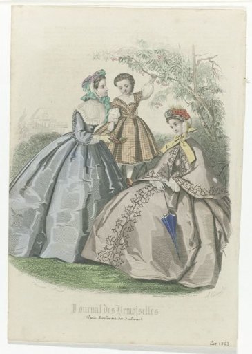 Journal des Demoiselles, ca. 1863: Paris Boulevard (...)