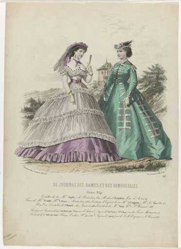 Le Journal des Dames et des Demoiselles, Belgian Edition, 1865, No. 787: Toilettes of the House of Gagelin (...)
