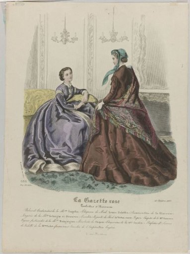 La Gazette Rose, October 15, 1865, No. 680: Dresses and Cashmeres (...)