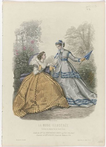 La Mode Illustrée, 1866, No. 22: Fabrics from the Mines (...)