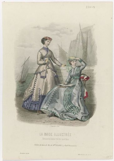 La Mode Illustrée, 1867, No. 30: Bathing Outfits (...)