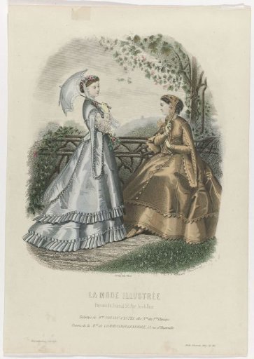 La Mode Illustrée, 1867, No. 32: Outfits by Madame Breant-Castel (...)