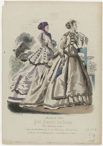 Petit Courrier des Dames, 1867, No. 3523: Fabrics of the City of Franc (...)