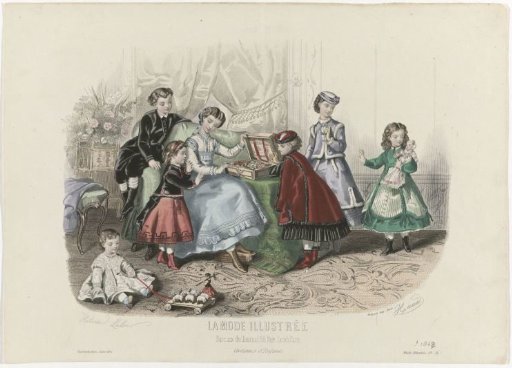 La Mode Illustrée, ca. 1868, No. 51: Children's Costumes (...)
