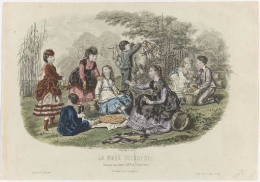 La Mode Illustrée, 1869, No. 46: Children's Costumes