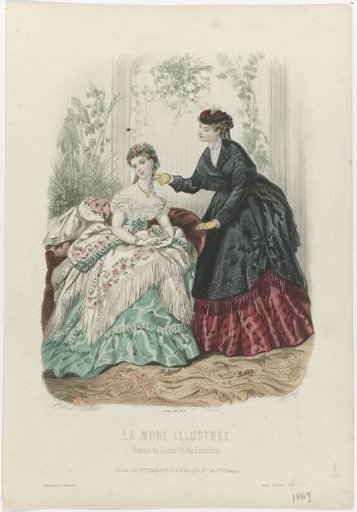 La Mode Illustrée, 1869, No. 12: Toilettes of Mrs. Breant-Castel (...)