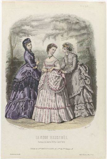 La Mode Illustrée, 1869, No. 22: Toilettes of Mrs. Breant Castel (...)