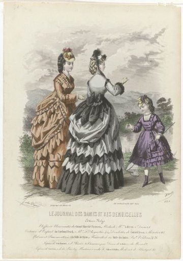Le Journal des Dames et des Demoiselles, Belgian Edition, 1870, No. 917b: Etoffes (...)