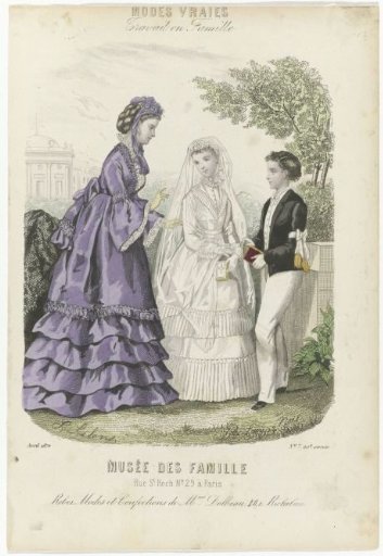 Musée des Familles, April 1870, No. 7, 20th year: Robes Modes et Confections (...)