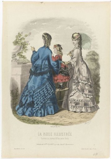 La Mode Illustrée, 1870, No. 19: Toilettes of Mrs. Fladry (...)