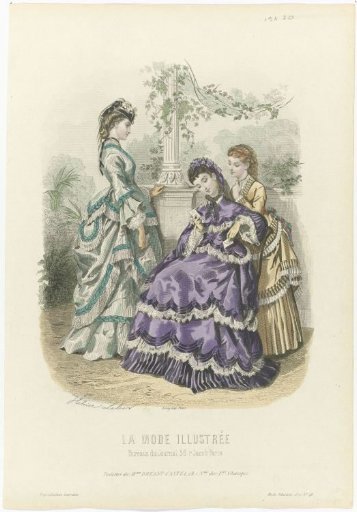 La Mode Illustrée, 1870, No. 40: Toilettes of Mme Breant-Castel (...)