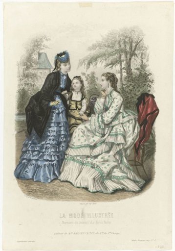La Mode Illustrée, 1871, No. 21: Toilettes of Mme Breant Castel (...)