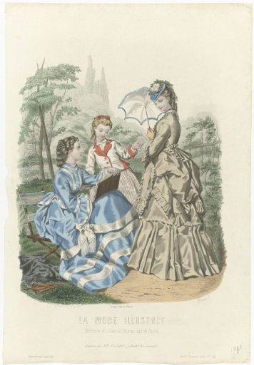La Mode Illustrée, 1871, No. 24: Toilettes of Mme Fladry (...)