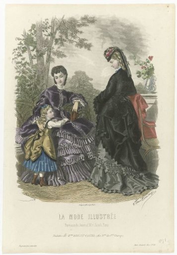 La Mode Illustrée, 1871, No. 41: Toilettes of Mme Breant-Castel (...)