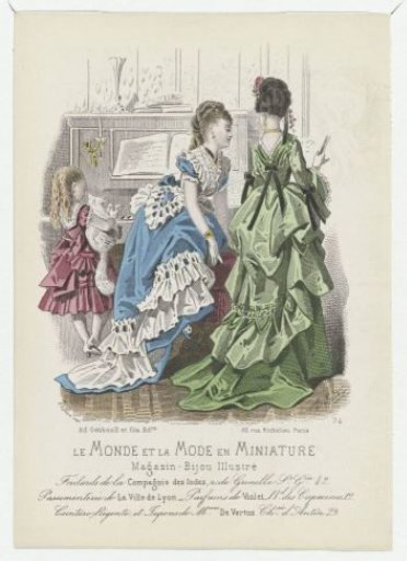 The World and Fashion in Miniature, 1873, No. 34: Foulards of the Compagnie (...)