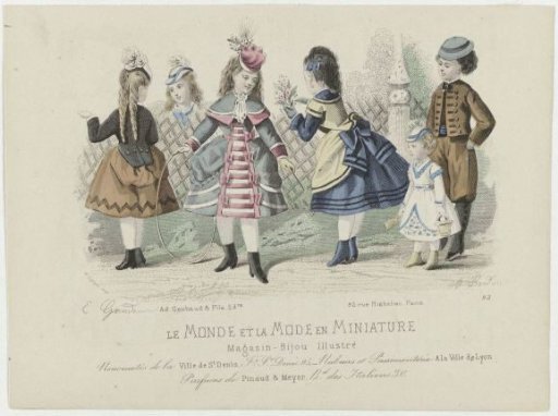 The World and Fashion in Miniature, 1873, No. 92: New Arrivals of the City of St Denis (...)