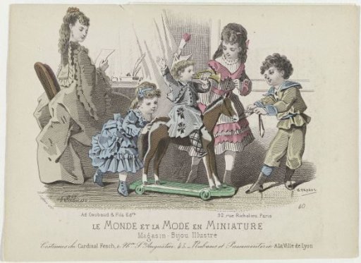 The World and Fashion in Miniature, 1873, No. 40: Costumes of Cardinal Fesch (...)