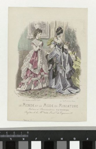 The World and Fashion in Miniature, 1873, No. 30: Ribbons and Trimmings (...)