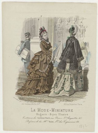 Miniature Fashion, 1872, No. 25: Costumes of Cardinal Fesch (...)