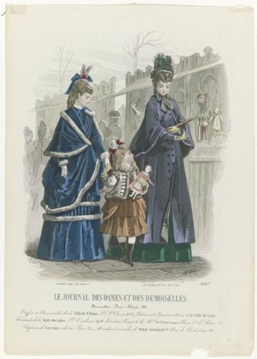 Le Journal des Dames et des Demoiselles, Belgian Edition, 1872, No. 1068b: Fabrics and New Items (...)