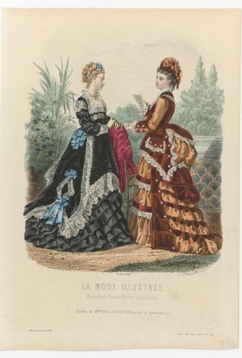 Illustrated Fashion, 1873, No. 40: Toilettes of Mme Breant-Castel (...)