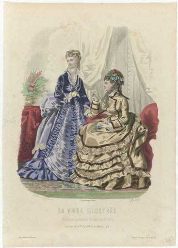 Illustrated Fashion, 1873, No. 41: Toilettes of Mme Fladry (...)