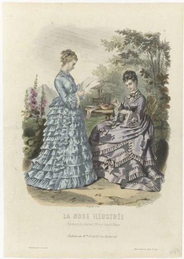 Illustrated Fashion, 1873, No. 44: Toilettes of Mme Fladry (...)