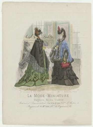 Miniature Fashion, 1872, No. 26: Ribbons and Trimmings (...)