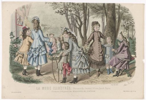 The Illustrated Fashion, 1876, No. 24: Children's Costumes (...)