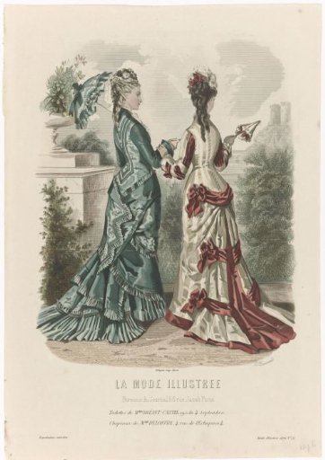 The Illustrated Fashion, 1876, No. 31: Outfits by Mme Breant-Castel (...)