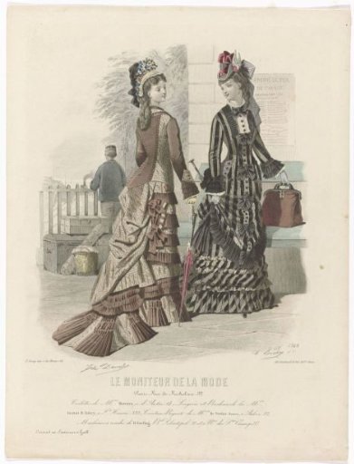 Le Moniteur de la Mode, 1876, No. 1348: Toilettes of Mme Morison (...)
