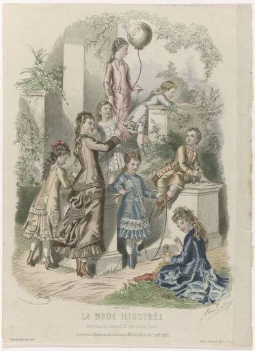 The Illustrated Fashion, 1877, No. 21: Children's Costumes (...)