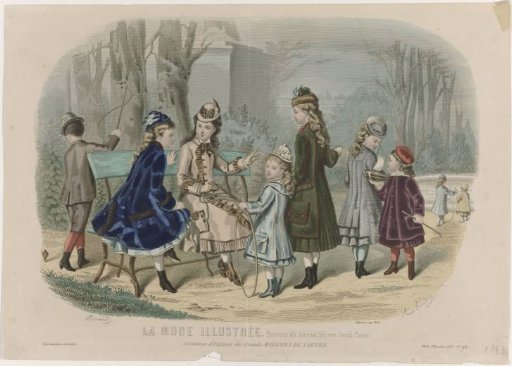 La Mode Illustrée, 1877, No. 49: Children's Costumes (...)