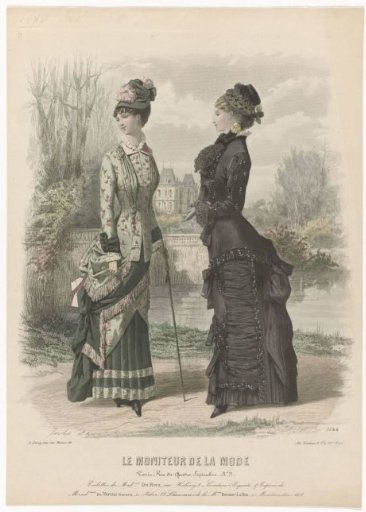 Le Moniteur de la Mode, 1879, No. 1644: Toilettes of Madame Du Riez (...)