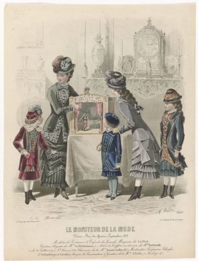 Le Moniteur de la Mode, 1879, No. 1661e: Models of Children's Costumes (...)