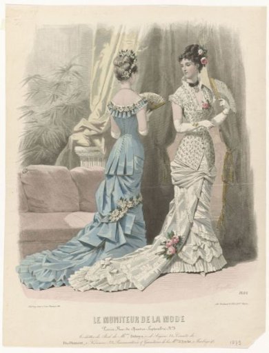 Le Moniteur de la Mode, 1879, No. 1666: Ball Toilettes (...)