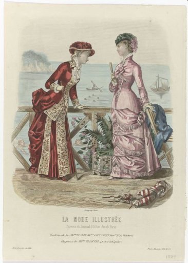 La Mode Illustrée, 1880, No. 32: Toilettes of Monsieur Fladry (...)