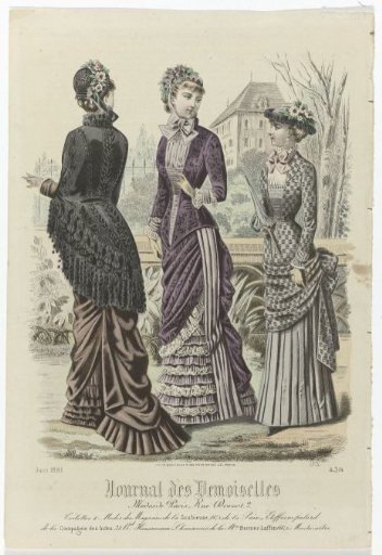 Journal des Demoiselles, June 1881, No. 4314: Toilettes & Fashions (...)
