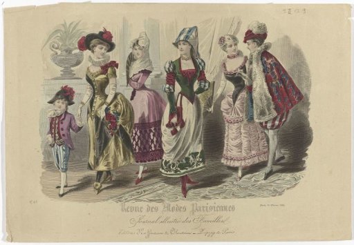 Revue des Modes Parisiennes, 1 February 1881, No. 418