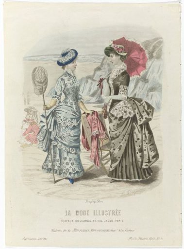 La Mode Illustrée, Journal de la Famille, Sunday, July 23, 1882, No. 30: Toilettes of Mr. Fladry (...)