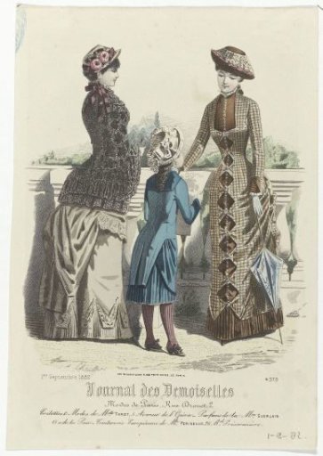 Journal des Demoiselles, 1 September 1882, No. 4379: Toilettes & Fashions (...)