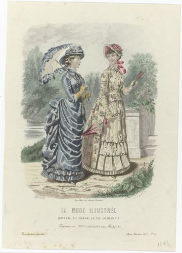 La Mode Illustrée, 1883, No. 24: Toilettes of Mrs. Coussinet (...)