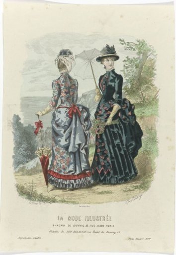 La Mode Illustrée, 1883, No. 41: Toilettes of Mrs. Delaunay (...)