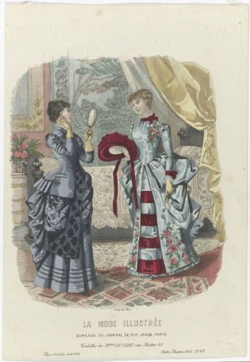 La Mode Illustrée, 1883, No. 49: Toilettes of Mrs. Coussinet (...)