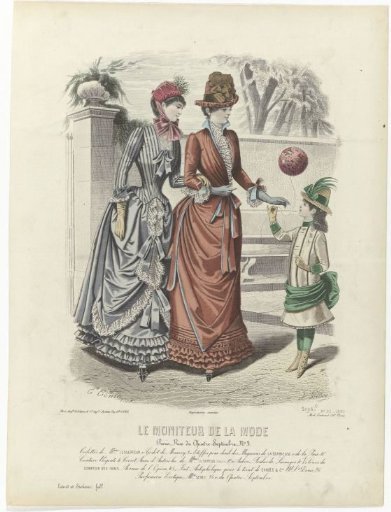 Le Moniteur de la Mode, 1884, No. 2094c, No. 20: Toilettes of Madame Lesserteur (...)