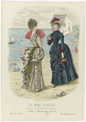 La Mode Illustrée, 1884, No. 30: Toilettes of Mrs. Coussinet (...)
